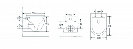 Подвесной унитаз безободковый Terminus Енисей Monolit 560х390 белый Биробиджан - фото 8 Подвесной унитаз безободковый Terminus Енисей Monolit 560х390 белый Биробиджан - фото 8