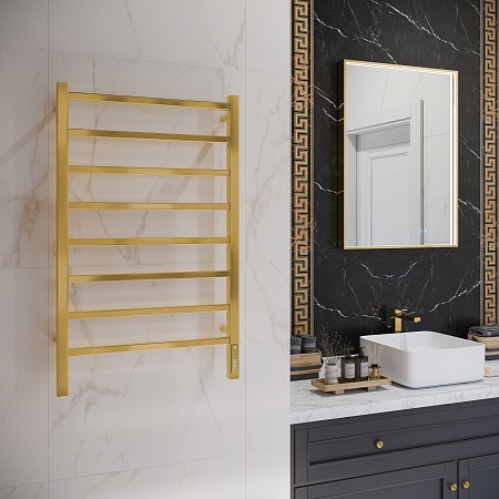 Ватикан П8 500х850 Электро Полотенцесушитель TERMINUS Брашированное золото Биробиджан - фото 3 Ватикан П8 500х850 Электро Полотенцесушитель TERMINUS Брашированное золото Биробиджан - фото 3